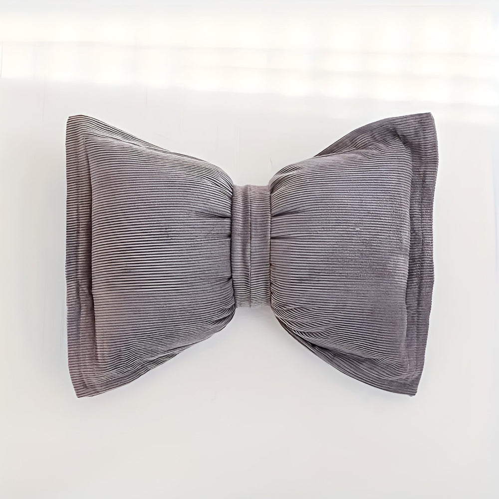 Chic Bow Accent Pillow for Cozy Spaces