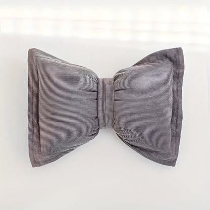 Chic Bow Accent Pillow for Cozy Spaces