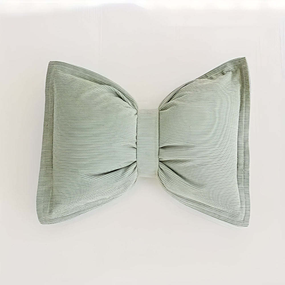 Chic Bow Accent Pillow for Cozy Spaces