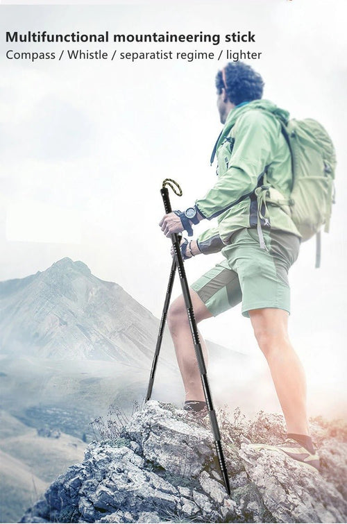 Multifunctional Tactical Hiking Pole for Adventure and Survival