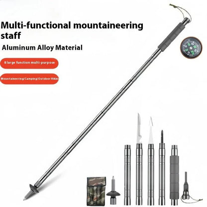 Multifunctional Tactical Hiking Pole for Adventure and Survival