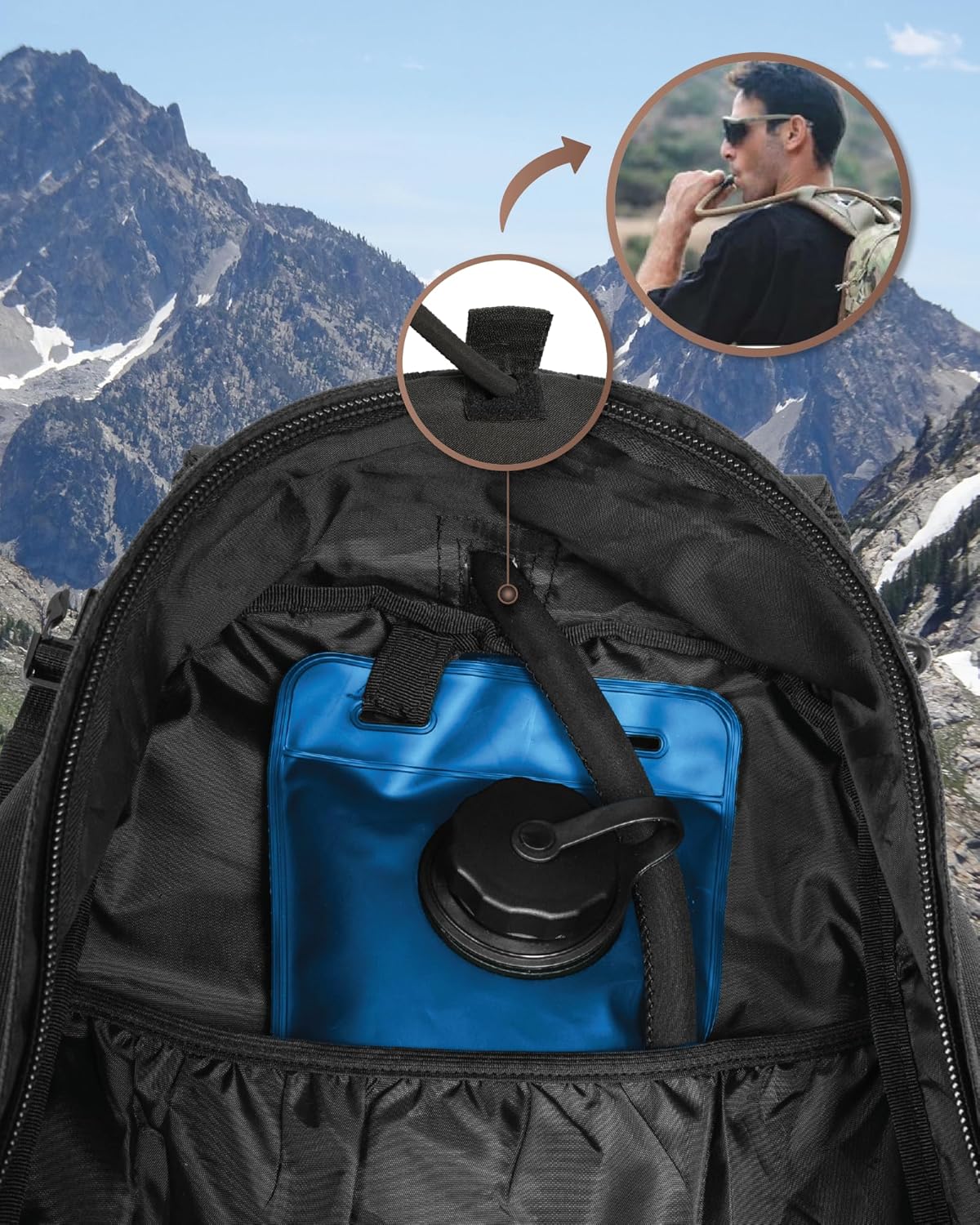 35L Tactical Backpack for Outdoor Use with Molle and Laptop Compartment