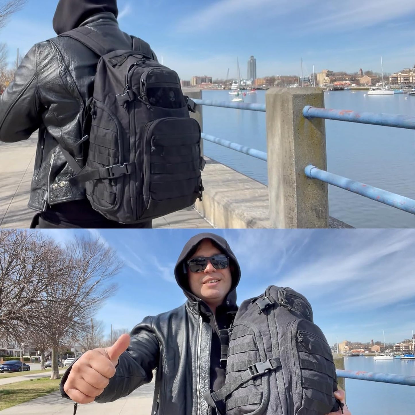 35L Tactical Backpack for Outdoor Use with Molle and Laptop Compartment