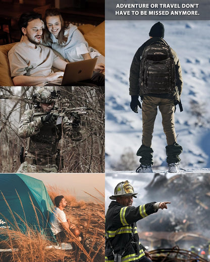 35L Tactical Backpack for Outdoor Use with Molle and Laptop Compartment