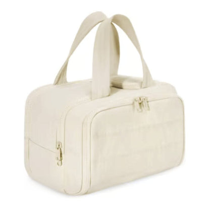 Hanging Toiletry Organizer with Water-Resistant Fabric and Multiple Pockets