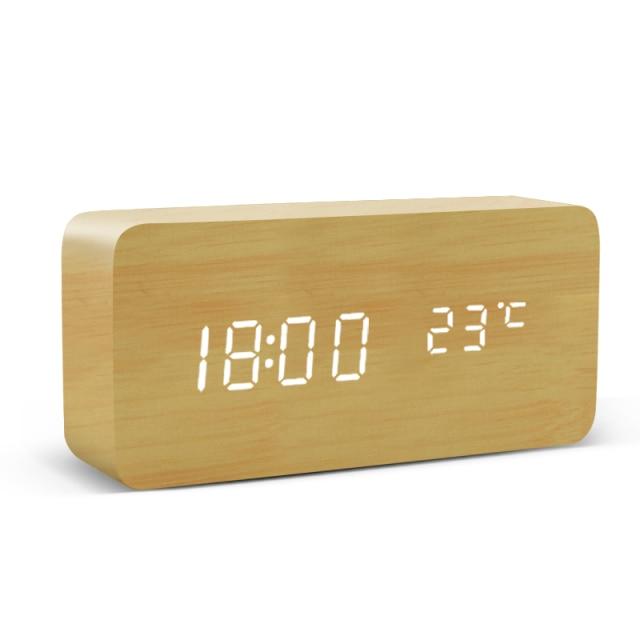 Minimalist LED Alarm Clock with Digital Display