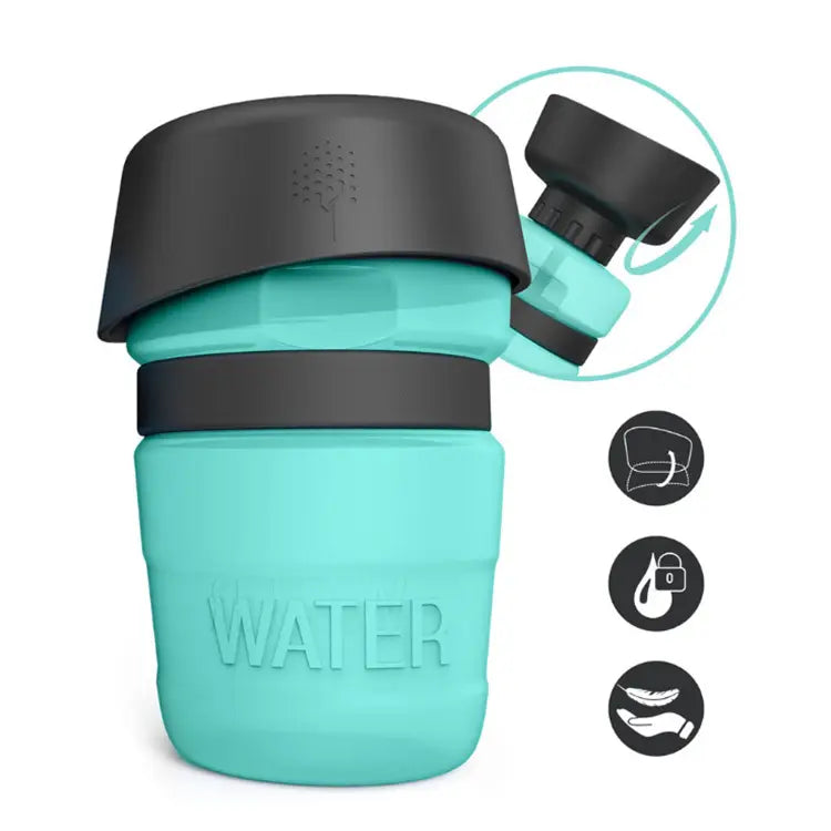 Compact Canine Hydration Bottle for Adventures