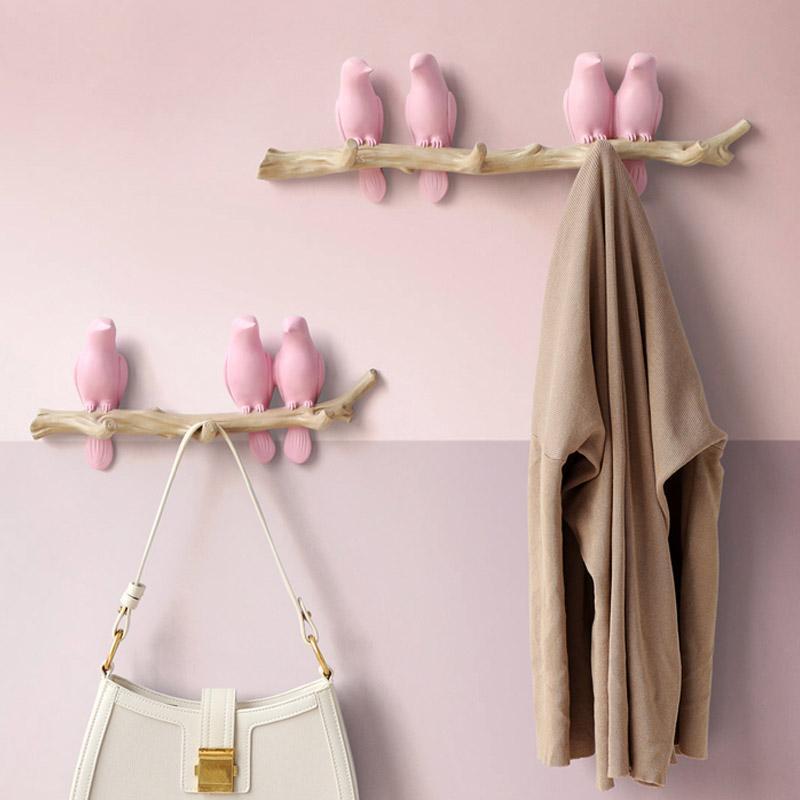 Decorative Wall Hooks with Beautiful Bird Design for Playful Styling