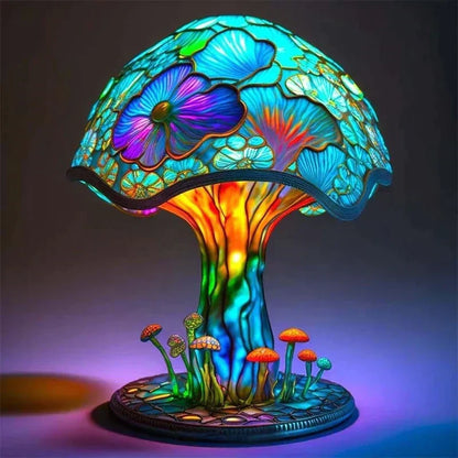 Vibrant Art Glass Table Lamp – Enchanting Illumination for Your Home