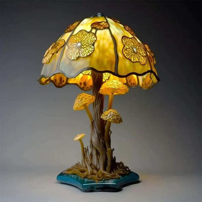 Vibrant Art Glass Table Lamp – Enchanting Illumination for Your Home