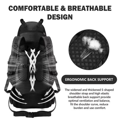 90L Professional Hiking Backpack for Expedition Travel