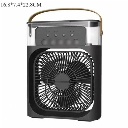 USB-Powered Desktop Fan, Humidifier & Night Light – 3-in-1 Air Cooler