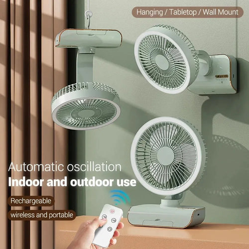 Multifunctional Silent Cooling Fan – 4000mAh Portable Air Conditioner for Home and Camping