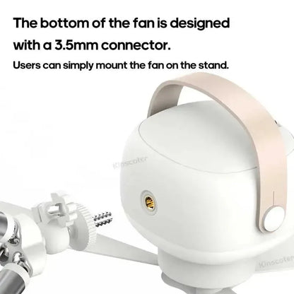 Cordless Ceiling Fan with LED Light and Remote – 7200mAh Camping Fan
