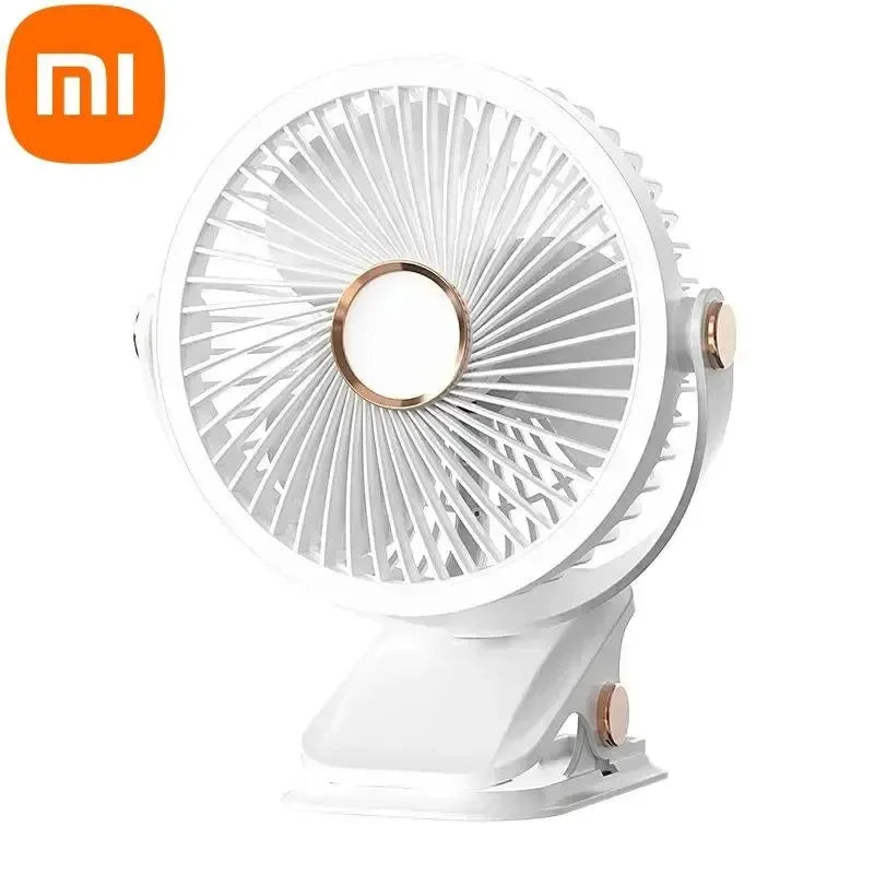 Rechargeable Clip-On Fan with 3 Speed Settings - Portable Wireless Air Circulator