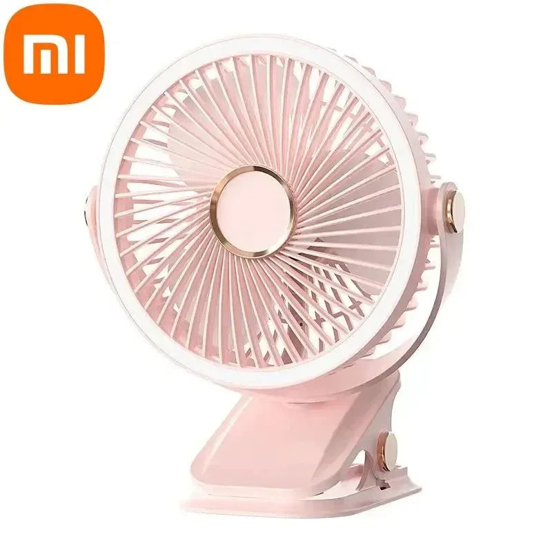 Rechargeable Clip-On Fan with 3 Speed Settings - Portable Wireless Air Circulator