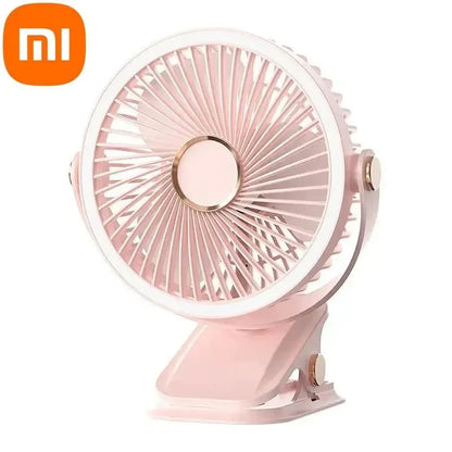 Rechargeable Clip-On Fan with 3 Speed Settings - Portable Wireless Air Circulator