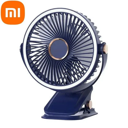 Rechargeable Clip-On Fan with 3 Speed Settings - Portable Wireless Air Circulator