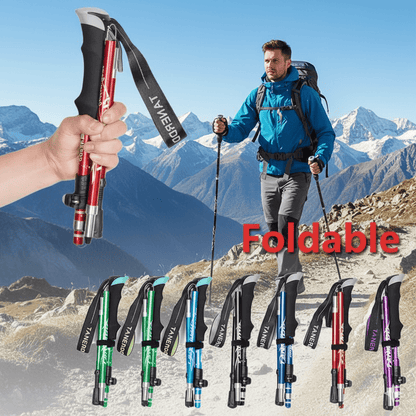 Ultralight Folding Trekking Poles for Hiking and Camping – Trekking Gear
