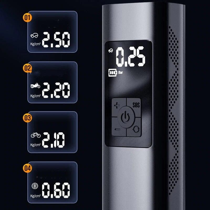 Portable Wireless Tire Inflator for Effortless Maintenance