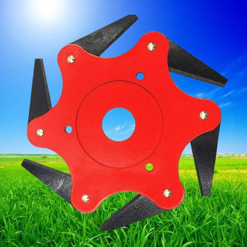 Heavy-Duty Trimmer Head with 6 Steel Blades