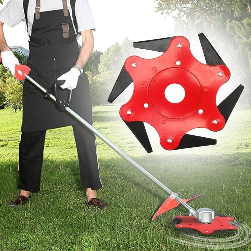 Heavy-Duty Trimmer Head with 6 Steel Blades