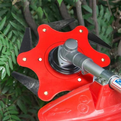 Heavy-Duty Trimmer Head with 6 Steel Blades