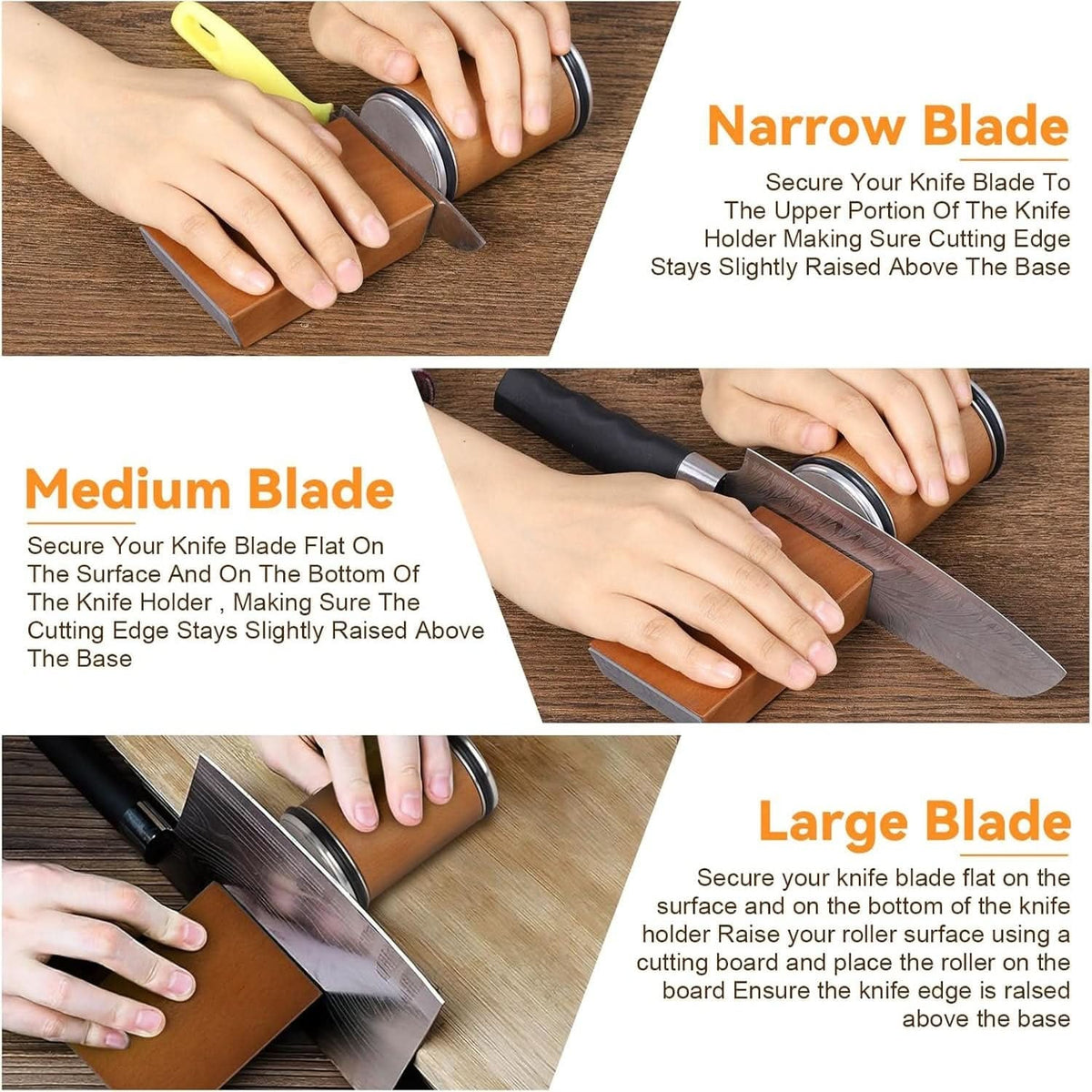 Portable Diamond Knife Sharpener with Magnetic Angle Precision