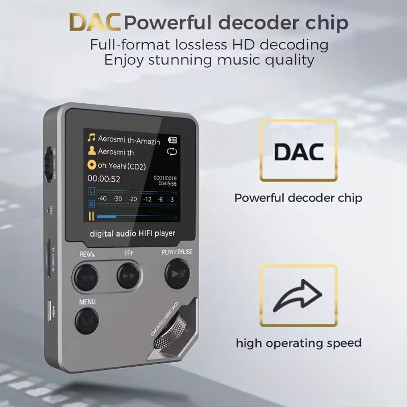 Bluetooth MP3 Player with 50-Hour Battery Life