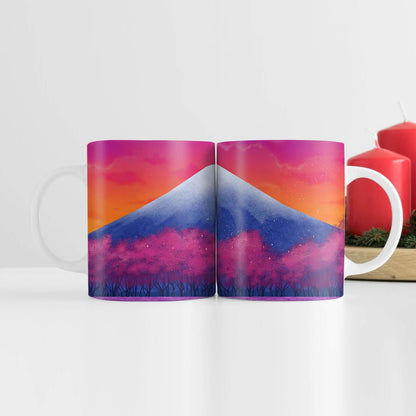 Twilight Fuji Tea Cup