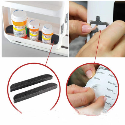 Dual-Level Spice Storage Carousel with Sliding Base for Easy Access