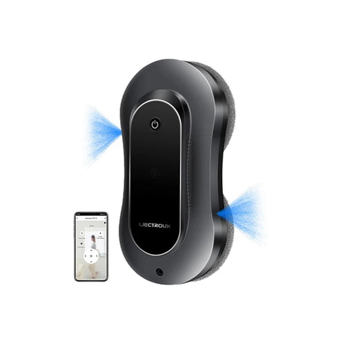 Window Cleaning Robot with Dual Water Spray and Laser Sensor Control via App