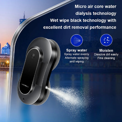 Window Cleaning Robot with Dual Water Spray and Laser Sensor Control via App