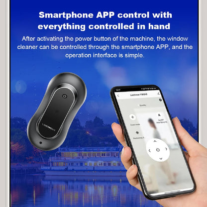 Window Cleaning Robot with Dual Water Spray and Laser Sensor Control via App