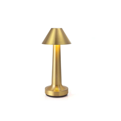Touch-Controlled Metal LED Table Lamp with Adjustable Brightness