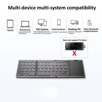 Foldable Portable Keyboard for Easy Typing on the Go