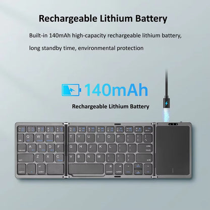 Foldable Portable Keyboard for Easy Typing on the Go