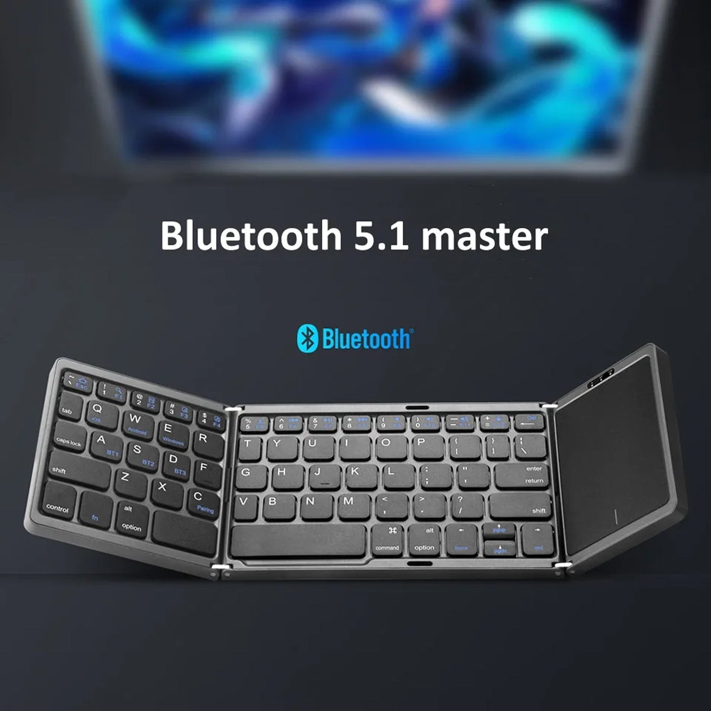 Foldable Portable Keyboard for Easy Typing on the Go