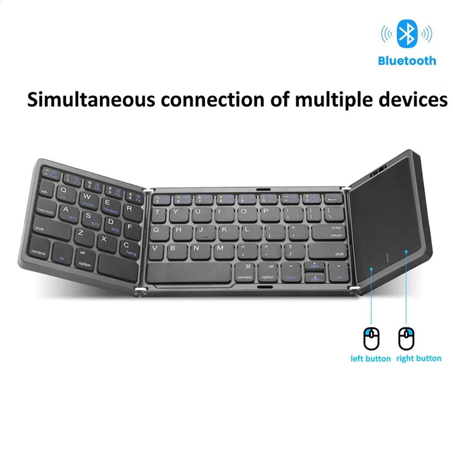 Foldable Portable Keyboard for Easy Typing on the Go