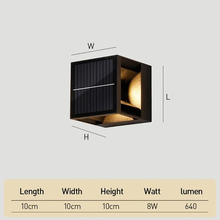 Square Solar Outdoor Lights with LED – Wireless and Waterproof Design
