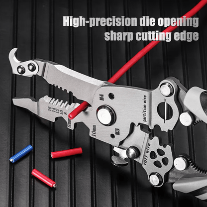 Compact 8-16 AWG Wire Stripping Tool with Multi-Functionality