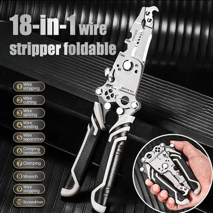 Compact 8-16 AWG Wire Stripping Tool with Multi-Functionality