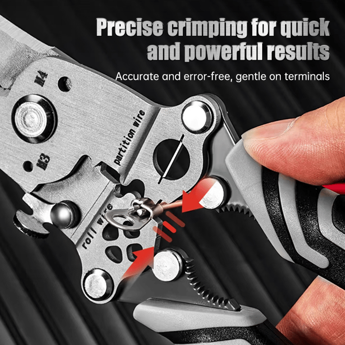 Compact 8-16 AWG Wire Stripping Tool with Multi-Functionality