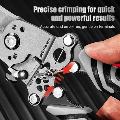 Compact 8-16 AWG Wire Stripping Tool with Multi-Functionality