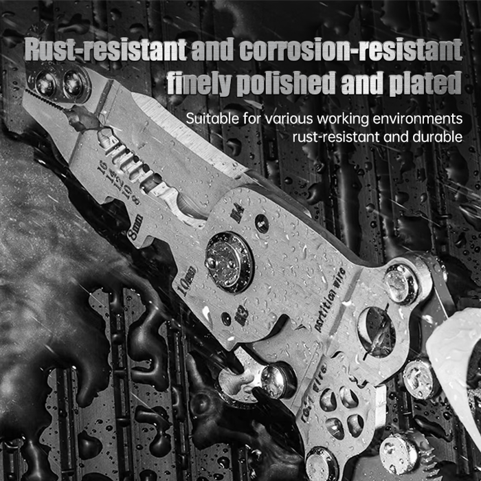 Compact 8-16 AWG Wire Stripping Tool with Multi-Functionality