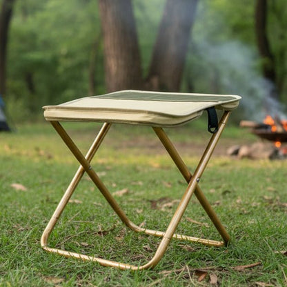 Lightweight Portable Stool with Water-Resistant Seat, supports 150 kg, ideal for Camping, Fishing, and Events