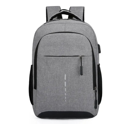 Water-Resistant Lightweight Backpack with USB Port, Reflective Details, Anti-Theft Zipper for School and Travel