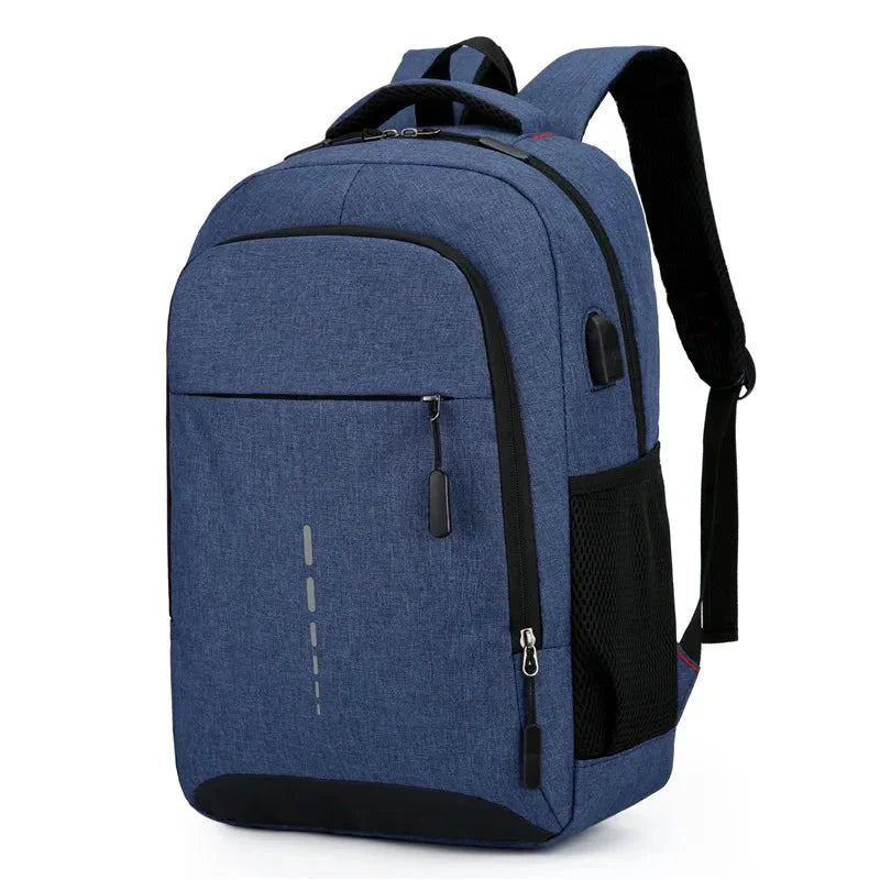 Water-Resistant Lightweight Backpack with USB Port, Reflective Details, Anti-Theft Zipper for School and Travel