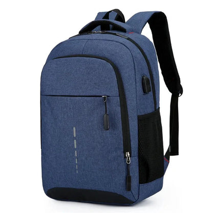 Water-Resistant Lightweight Backpack with USB Port, Reflective Details, Anti-Theft Zipper for School and Travel