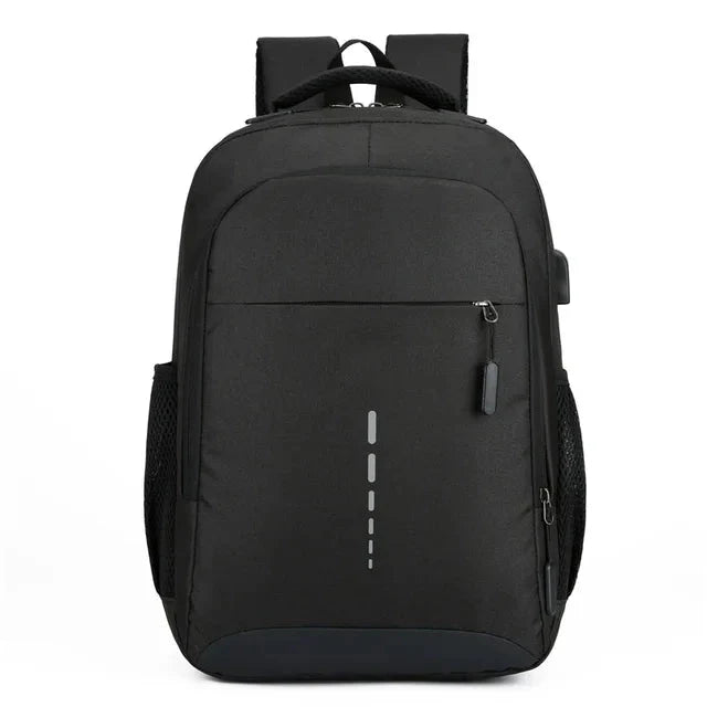 Water-Resistant Lightweight Backpack with USB Port, Reflective Details, Anti-Theft Zipper for School and Travel